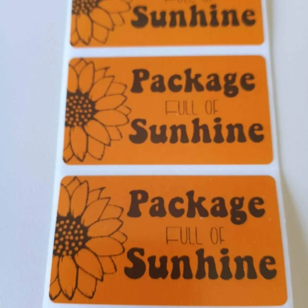 💙100 Sunshine- Shipping Labels Thermal Packaging Stickers 2.25